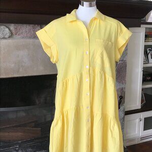 'Veronica Beard' Yellow Harrow Dress - Size Large